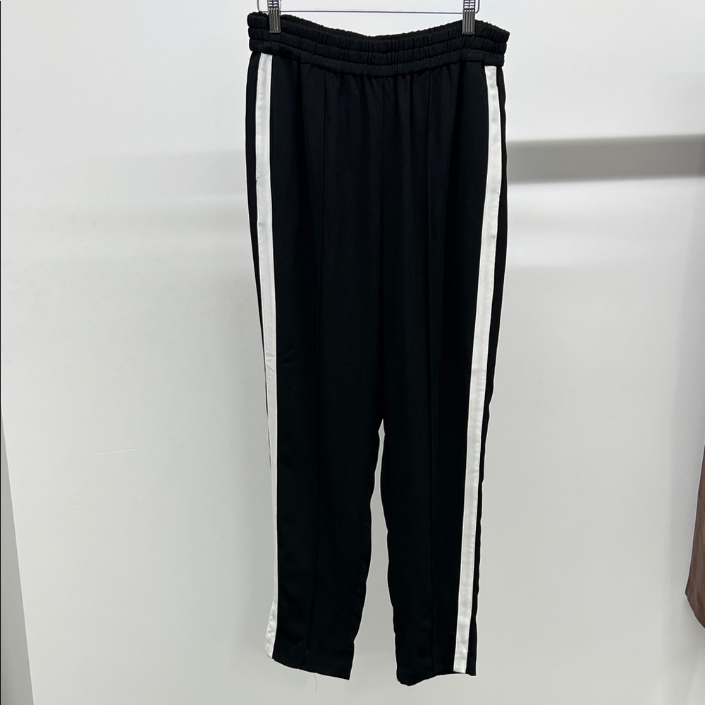 Joie Black and White Track Pants